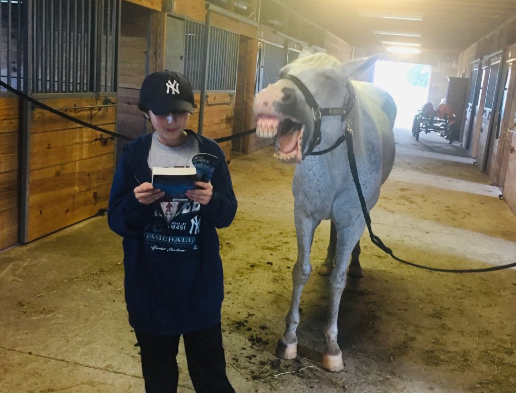 Reading To A Horse Named Pepper 13