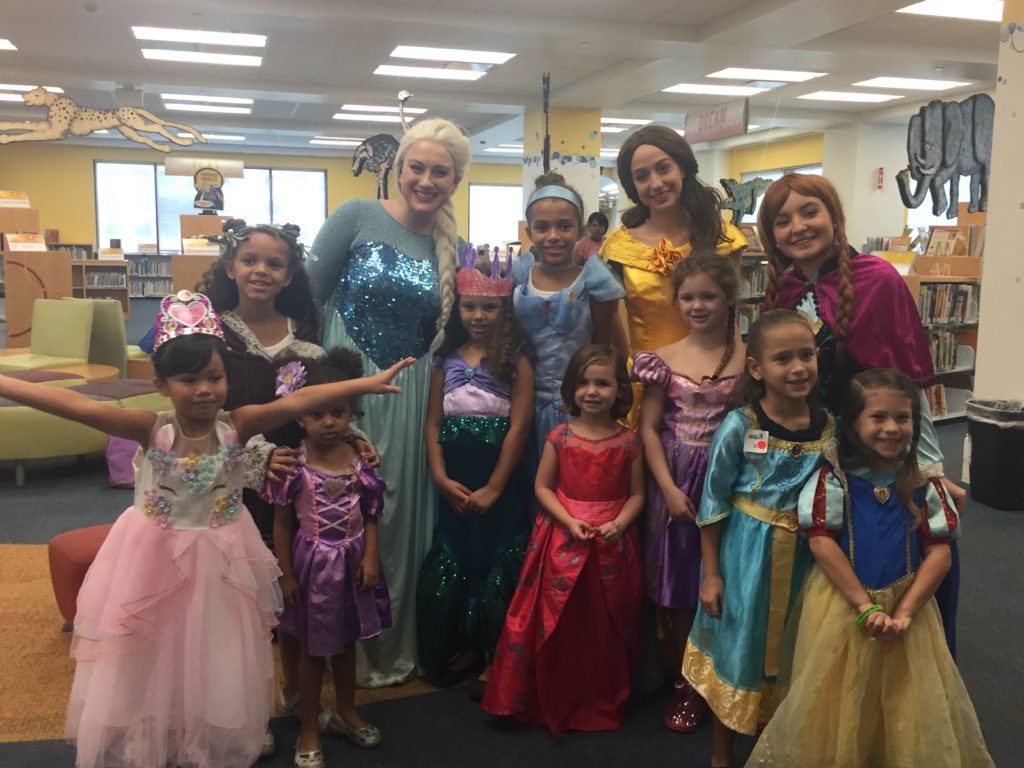 Princesses at Mandel Library