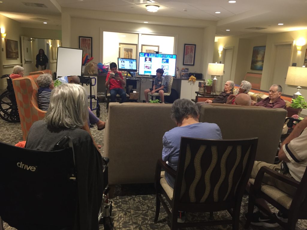 Reading To Seniors At Harbor Chase 1