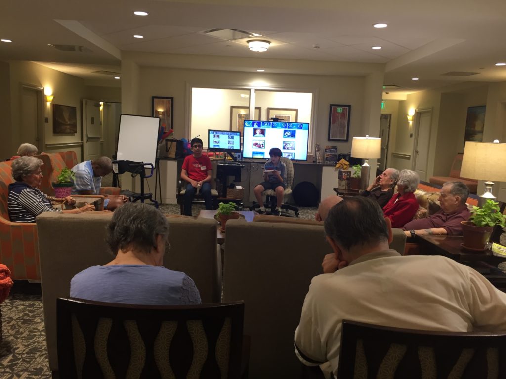 Reading To Seniors At Harbor Chase 2